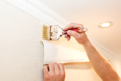 Pose de papier peint à Saint-Andeux — revêtements muraux et toiles de verre